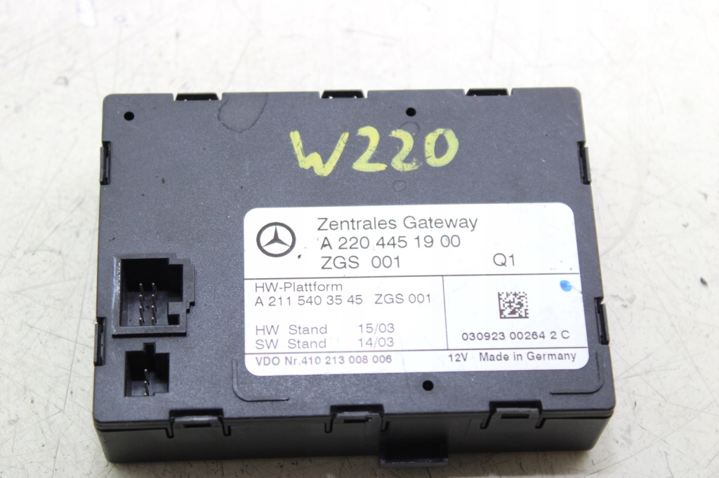 фото №1, Mercedes w220 03r lift модуль блок управления шлюз