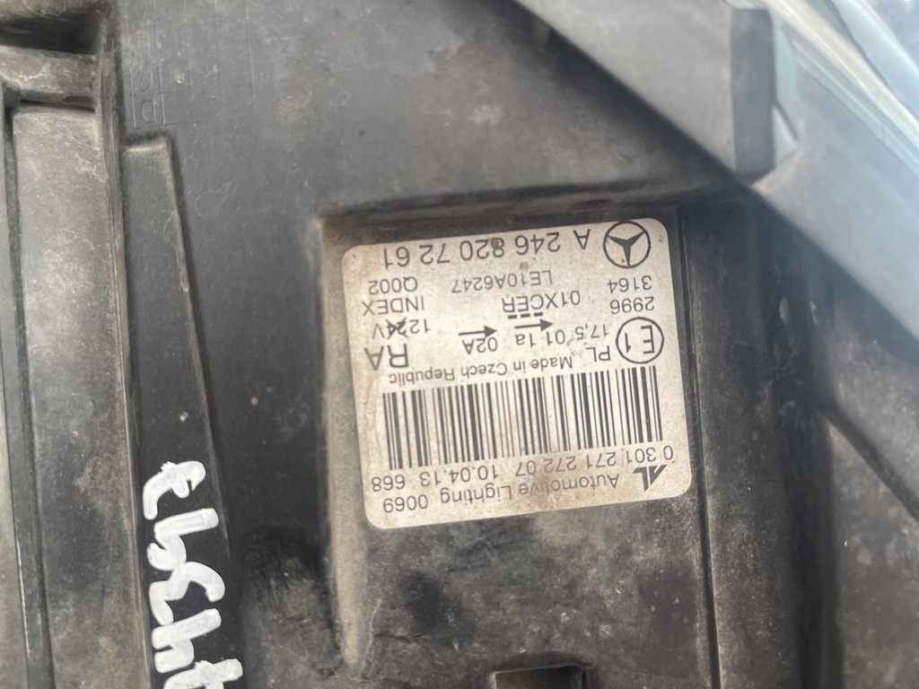 фото №5, Mercedes b w246 лампа передня bi ксенон europa