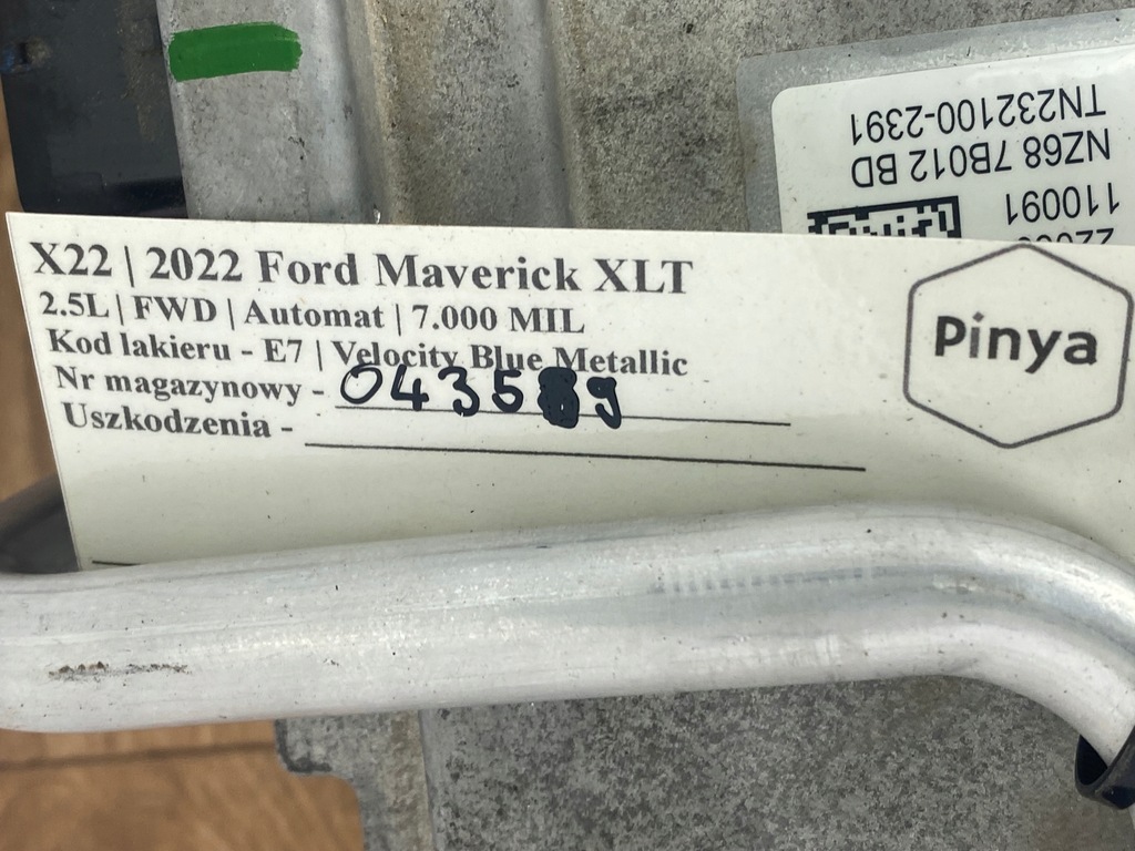 фото №10, Інвертор двигуна 2.5 ford maverick 2022+ usa bronco escape kuga