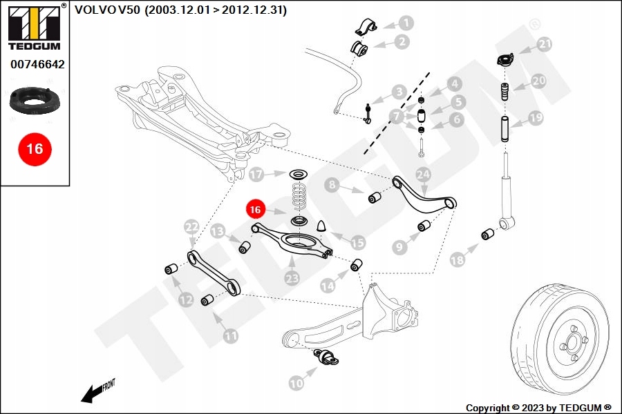 фото №9, Подкладка пружины volvo t. c30 06-