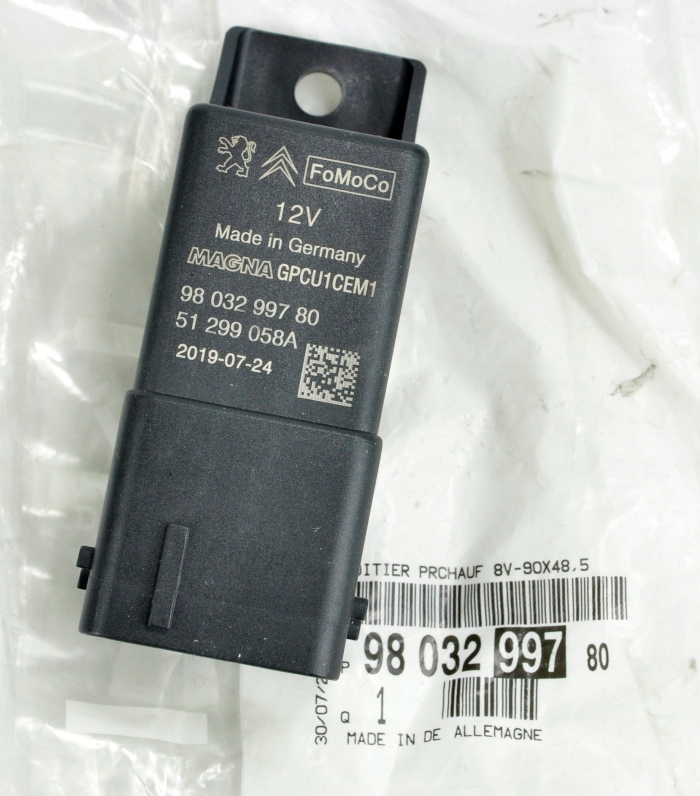 фото №1, Оригинальный номер реле свеча накаливания berlingo partner rifter 1.5 1.6 blue hdi