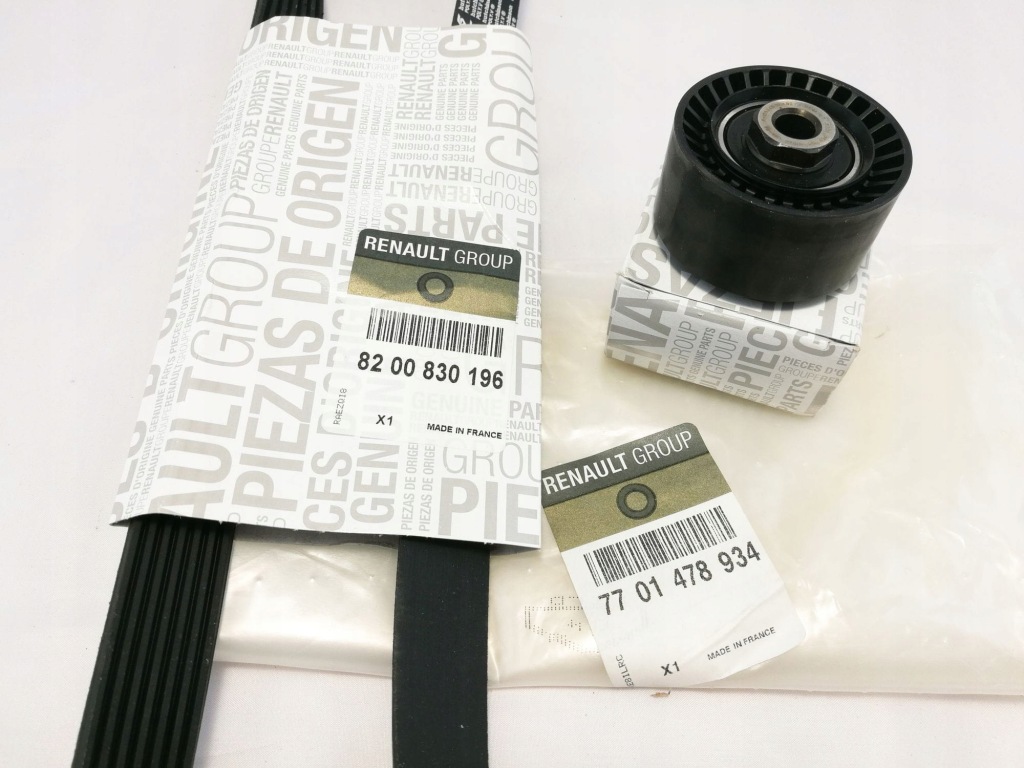 Набір ремінь клиновий renault clio iii modus 1.2 16v 7701478934 оригінал Ціна