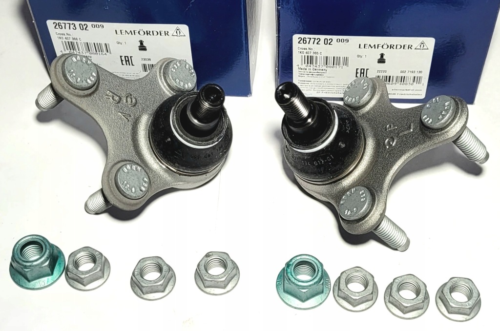 фото №1, 2x lemforder шаровая опора vw caddy golf v vi audi a3 8p