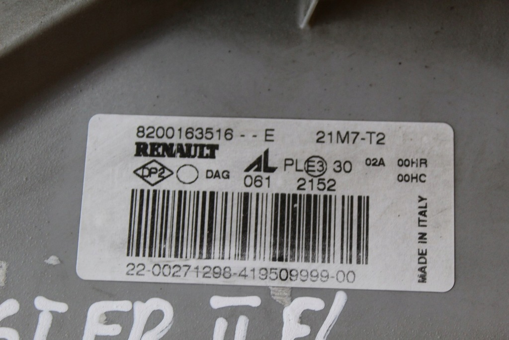 фото №11, Лампа левый перед передняя renault master ii fl 8200163516e
