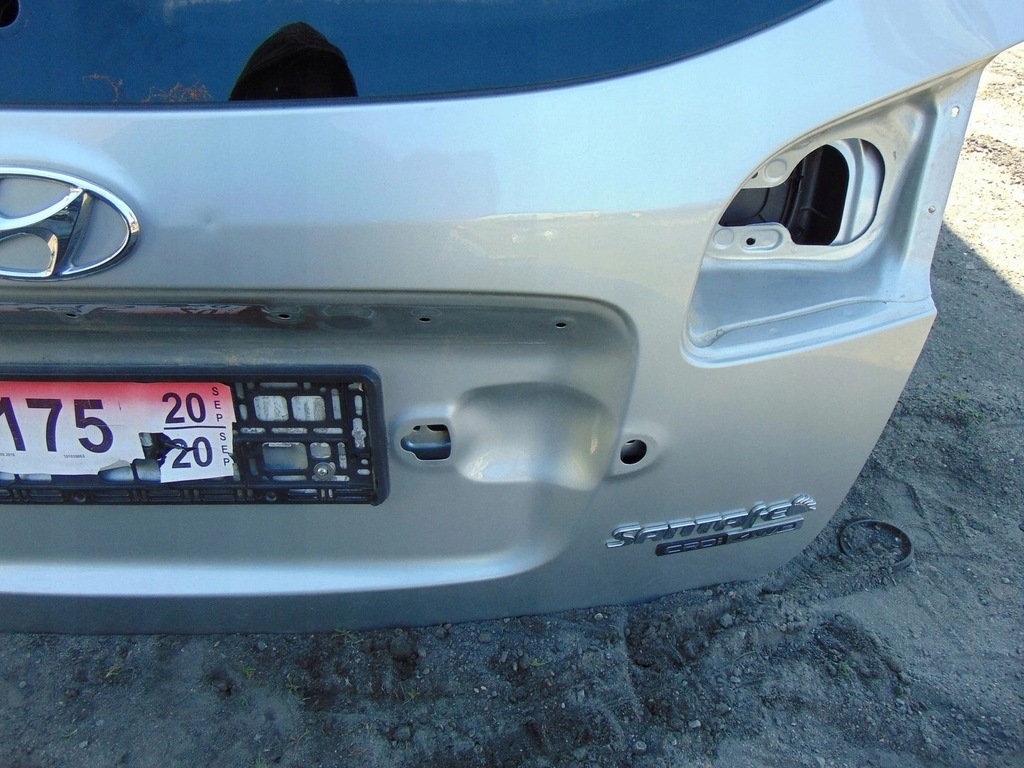 фото №8, Крышка багажника багажника задняя hyundai santa fe ii серебристая