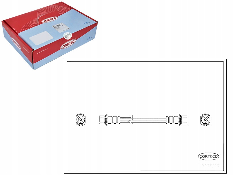 фото №1, Corteco шланг тормозной toyota avensis verso 2.0