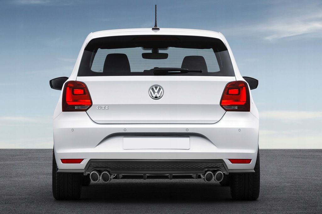 фото №13, Volkswagen polo 2014-2017 дифузор накладка бампера заднього
