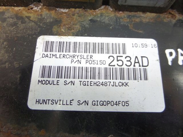фото №5, Chrysler pacifica блок управления бортовой компьютер двигателя 05150253ad
