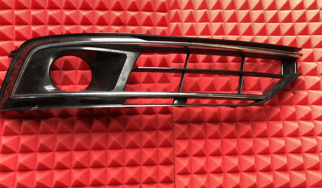 фото №1, Левая решётка бампера audi a8 d4 lift передняя перед 4h0807679p pod радар