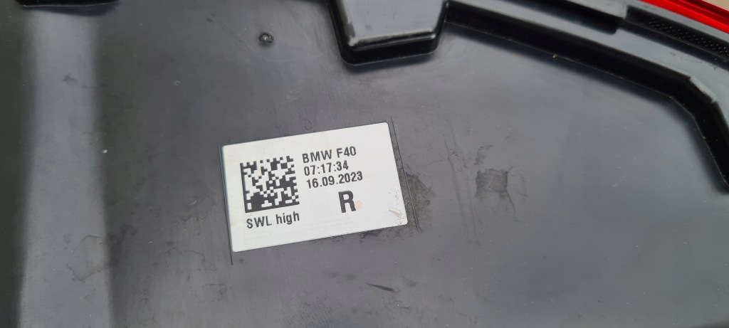 Лампа задня права full led bmw 1 f40 19 - 23 r. оригінал Зі Шроту