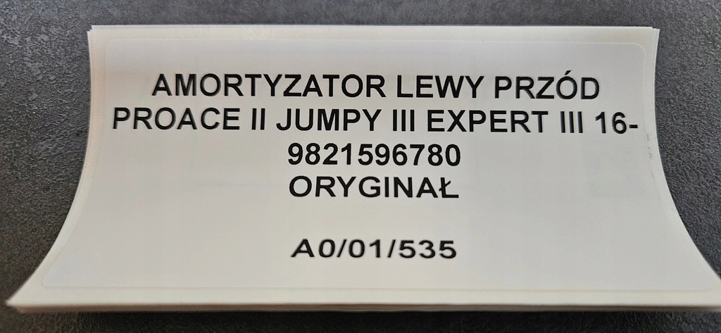 фото №5, Амортизатор левый перед proace ii jumpy iii expert