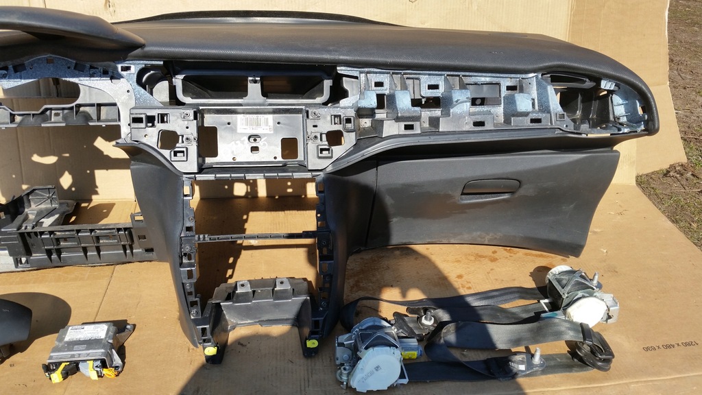 фото №8, Citroen c3 ii 2 подушки безопасности комплект водителя пассажира приборная панель консоль