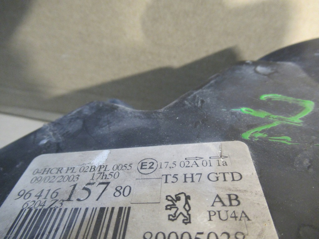 фото №9, Лампа перед ліва peugeot 307 01-