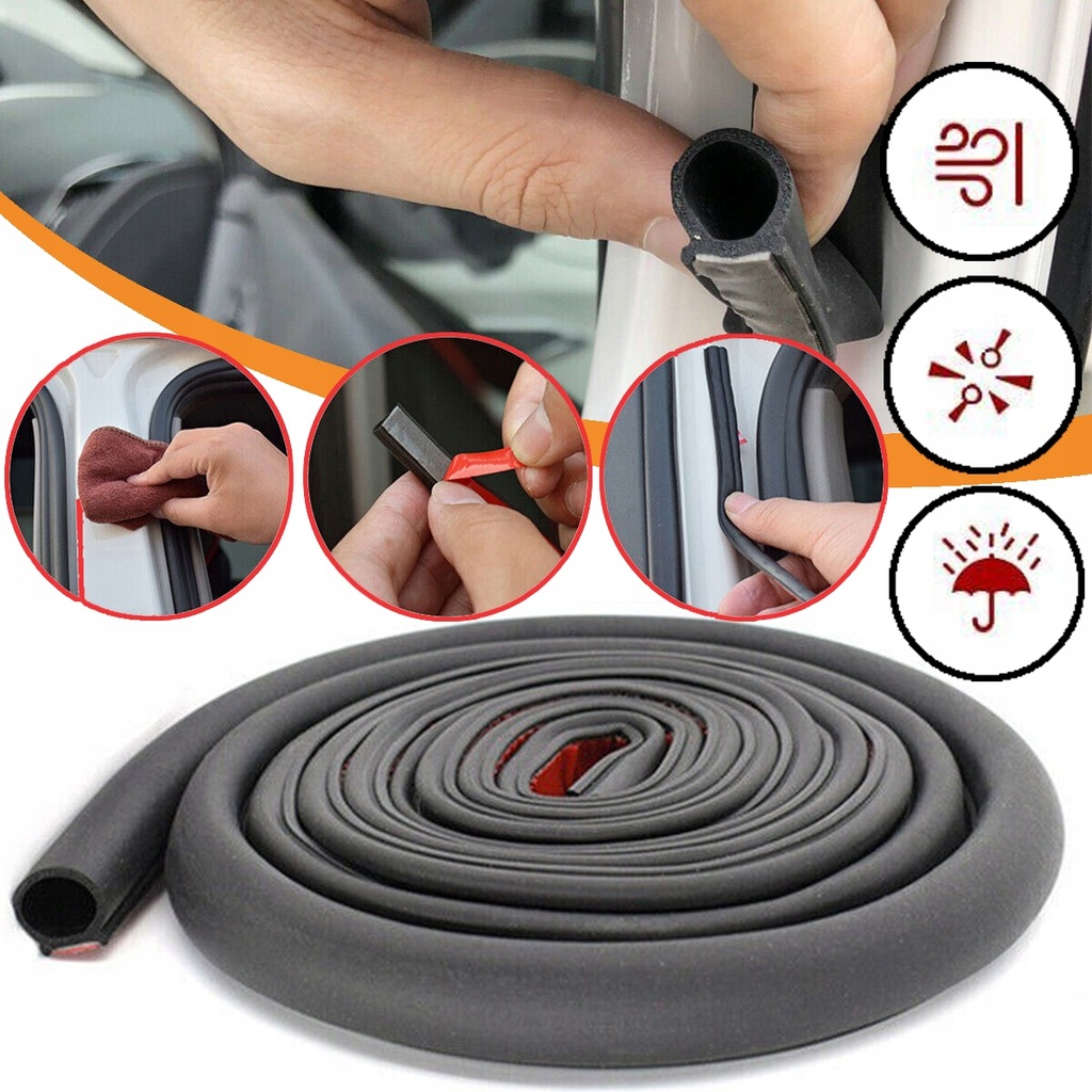 фото №1, 5m резиновый прокладка дверь автомобиля 10x11mm ремни уплотнители do автомобиля