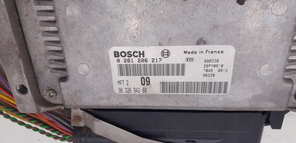 фото №8, Блок управления двигателя иммобилайзер peugeot 206 1.6 0261206217 9632694280