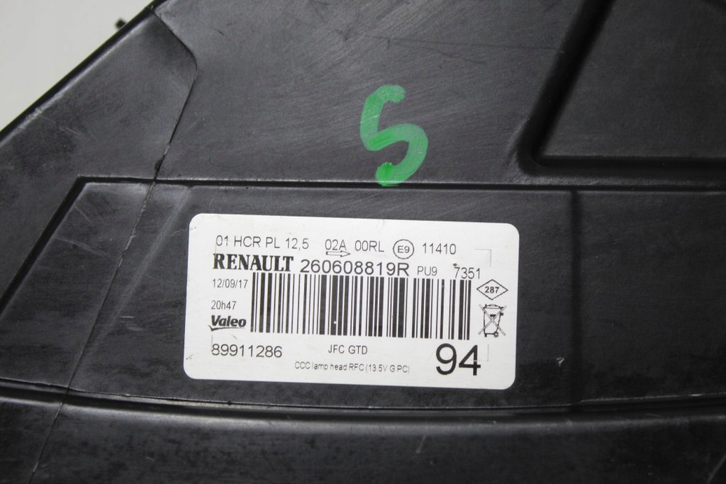 фото №4, Renault espace v full led левый лампа левая