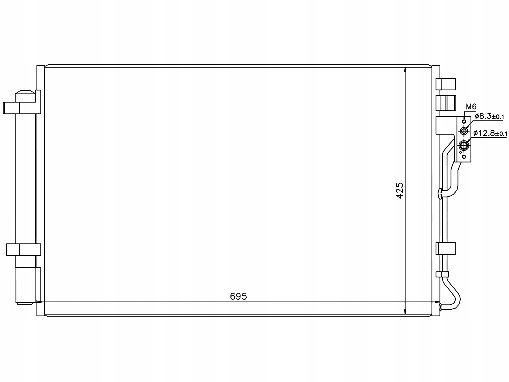 фото №1, Kia sorento 2009-2014 радіатор кондиціонера 976062p500