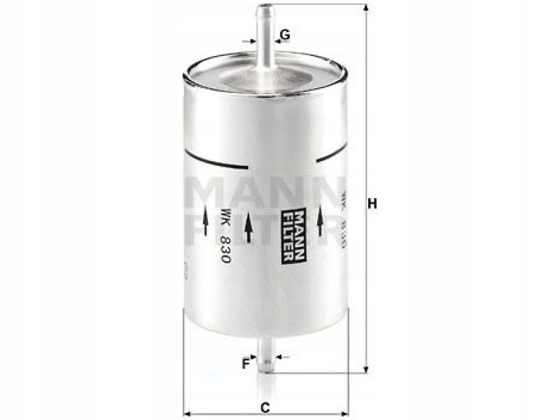 фото №7, Wk830 mann - фільтр пального bmw 318-325 peugeot ren