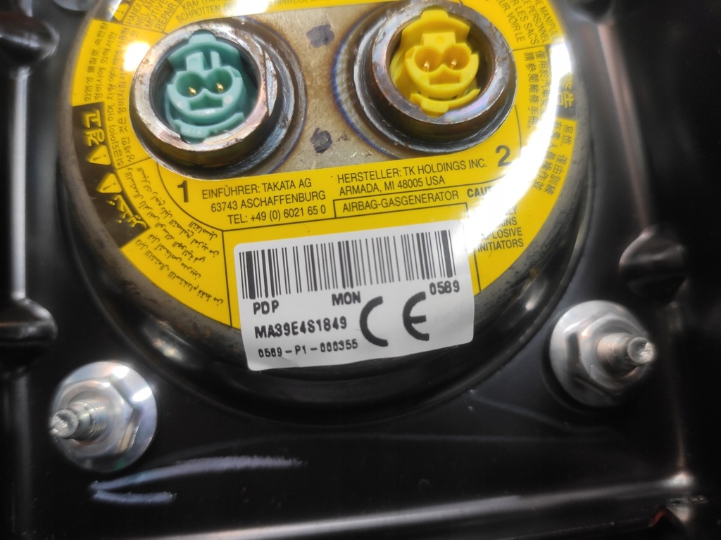 фото №8, Jeep cherokee kl 2.0crd 13-18 подушка безпеки подушка пасажира w панель оригінал