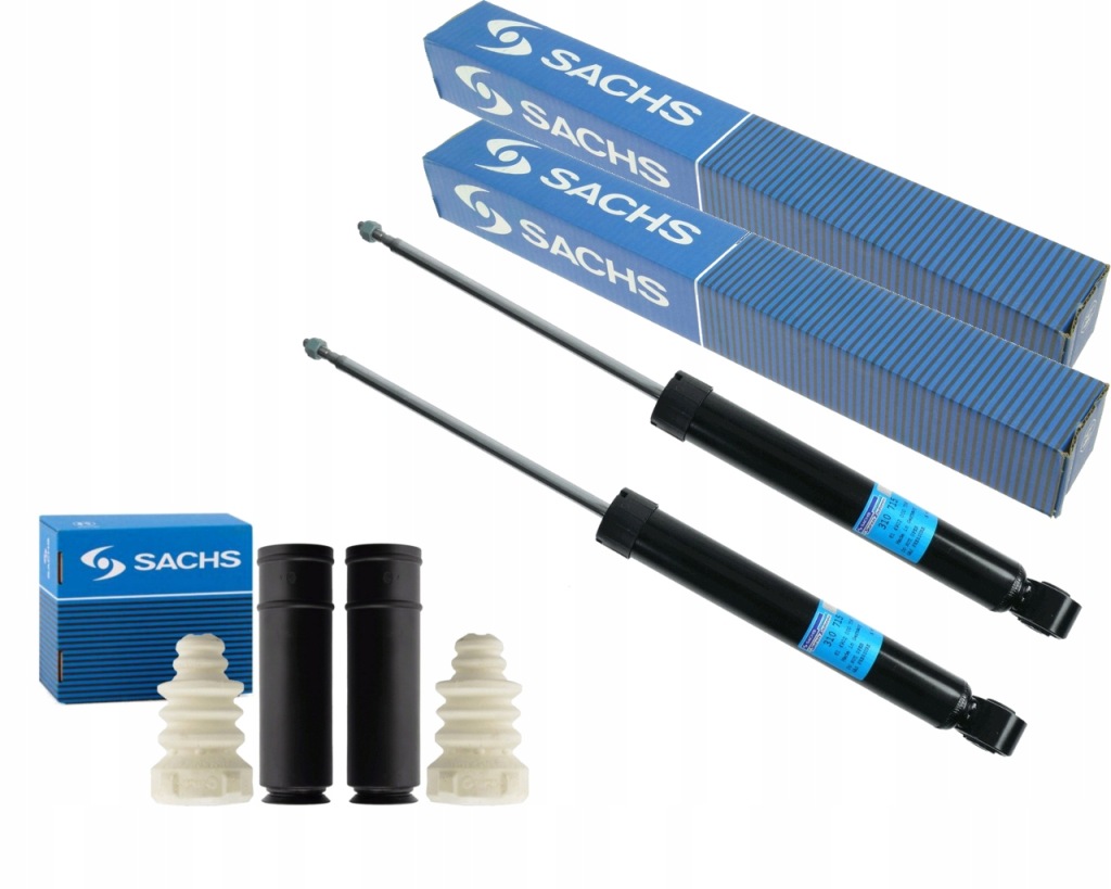фото №1, Sachs 2x амортизатори + захист i відбійники owalne vw skoda seat audi