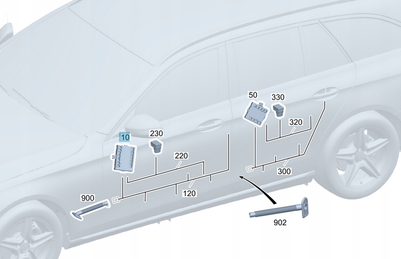 фото №2, Модуль двері перед ліва mercedes wiele modeli
