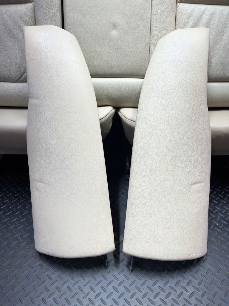 фото №10, Комплект сидіння заднє сидіння обшивки оббивка кремовий шкіра europa bmw e61 lift