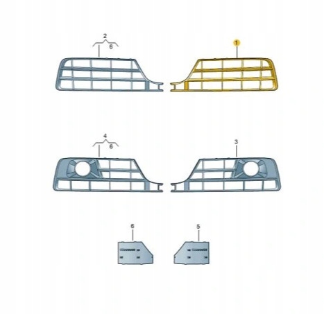 фото №8, New audi a7 sportback 4g8 передняя часть бампер left решётка 4g8807647d9b9