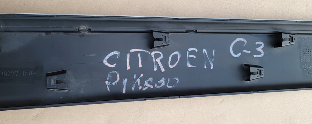 фото №11, Молдинг з двері накладка лівий перед хром citroen c3 picasso оригінальний номер