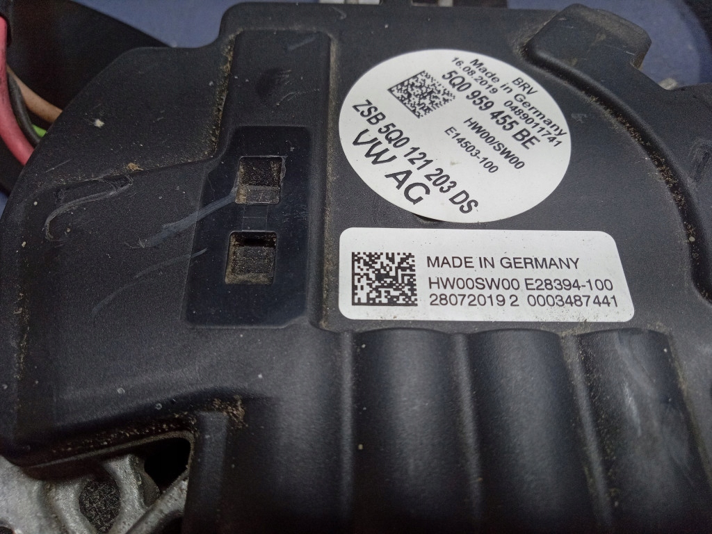 Skoda octavia iii 1.5 tsi вентилятор вентилятор радиатора 5q0959455be в Украине