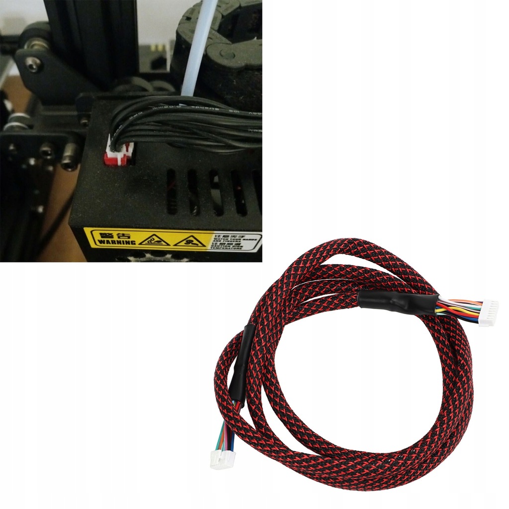 фото №12, Dla головної проводка трубопровід chiron нейлонова втулка tkana hotend кабель harness repl