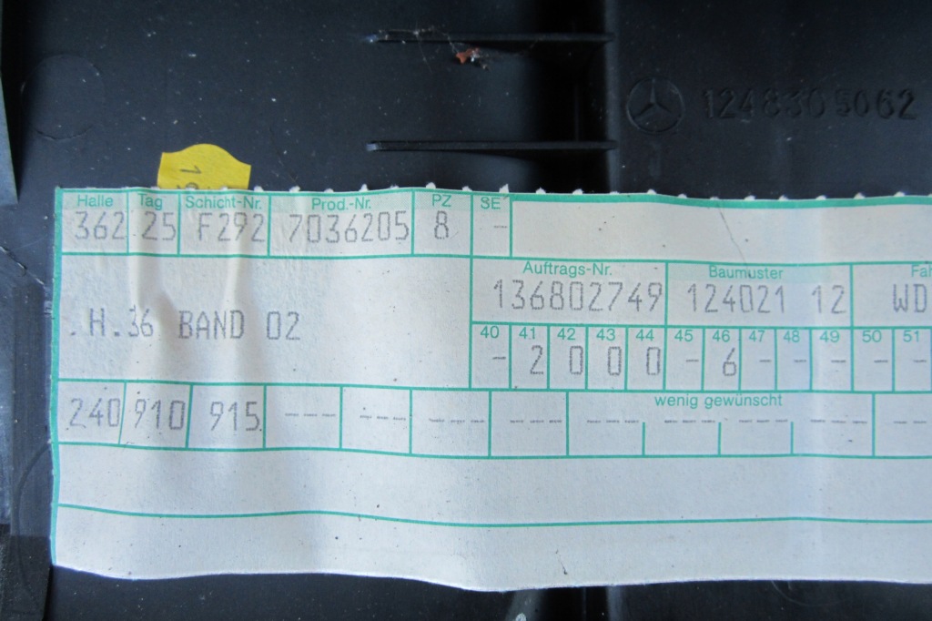 фото №8, Mercedes w124 e sedan coupe kombi корпус отопителя отопитель valeo