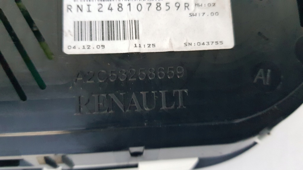 фото №8, Лічильник, прилади renualt megane iii eu