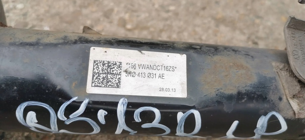 фото №7, Audi q3 8u поворотний кулак амортизаторна стійка лівий перед 2.0 tdi 130 tys km