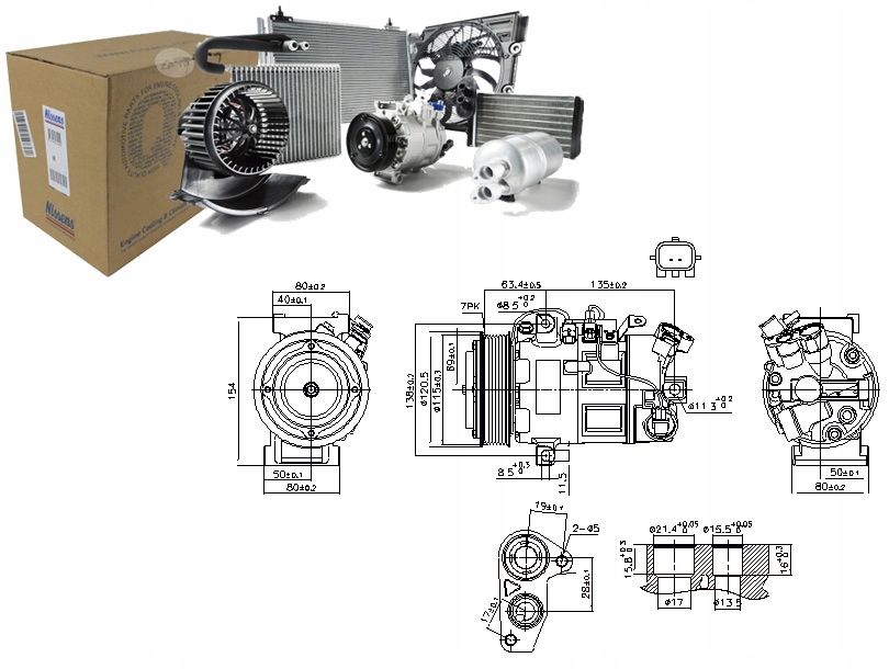 фото №1, Nissens компрессор кондиционера renault grand scenic iii megane megane