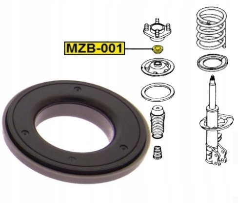 фото №1, Підшипник амортизатора передній mazda 626 mpv tribute