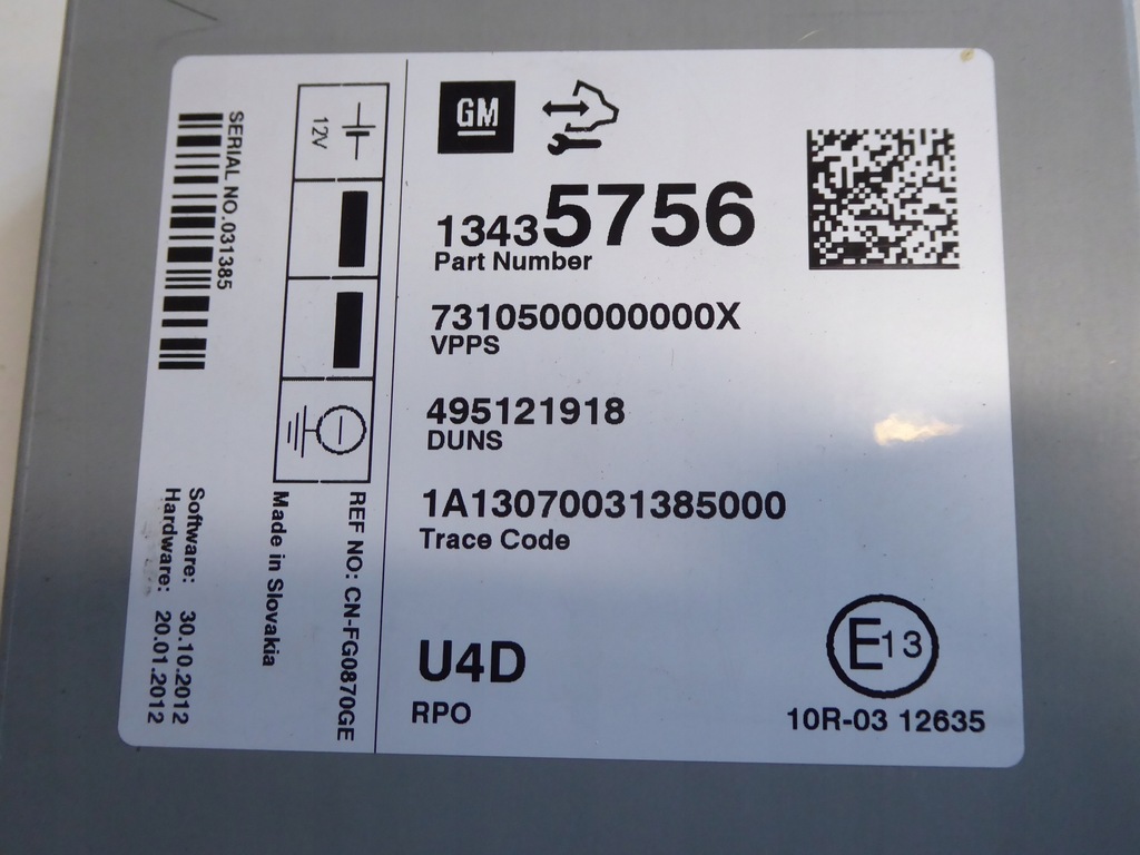 фото №3, Модуль радіо u4d opel mokka