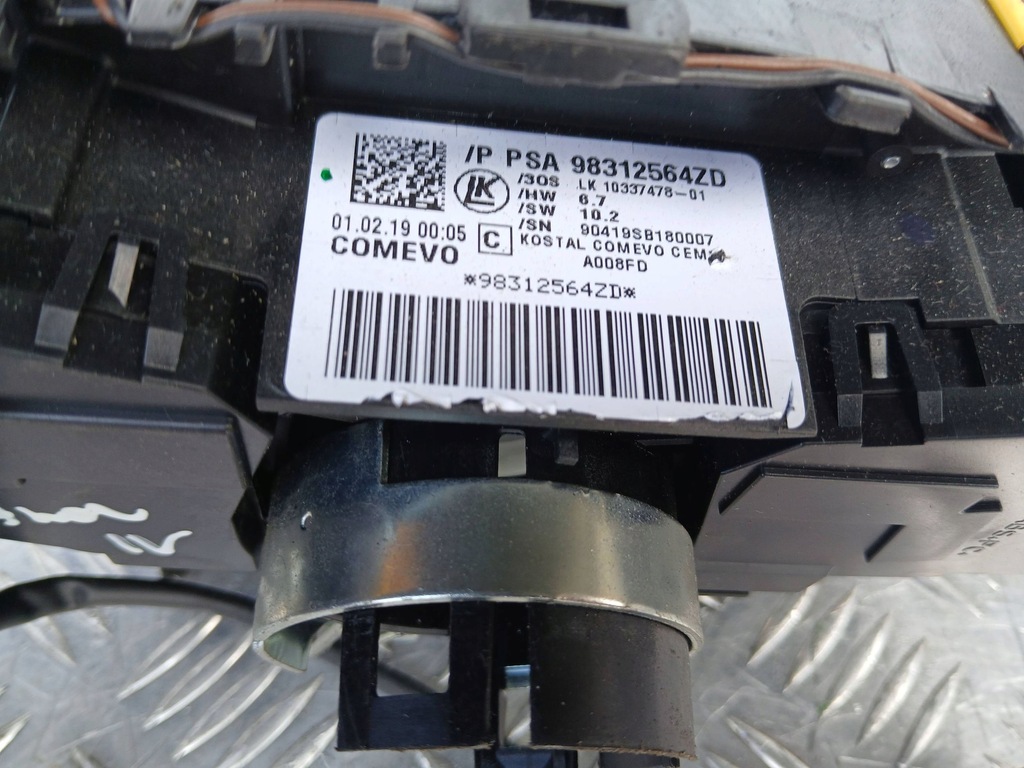 фото №9, Peugeot partner berlingo iv переключатель комбинированный рычаг 98312564zd 2019r