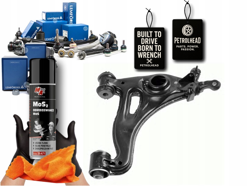 фото №1, Важіль mercedes перед w202 pr нижній lemforder #petrolhead pro+ kit1