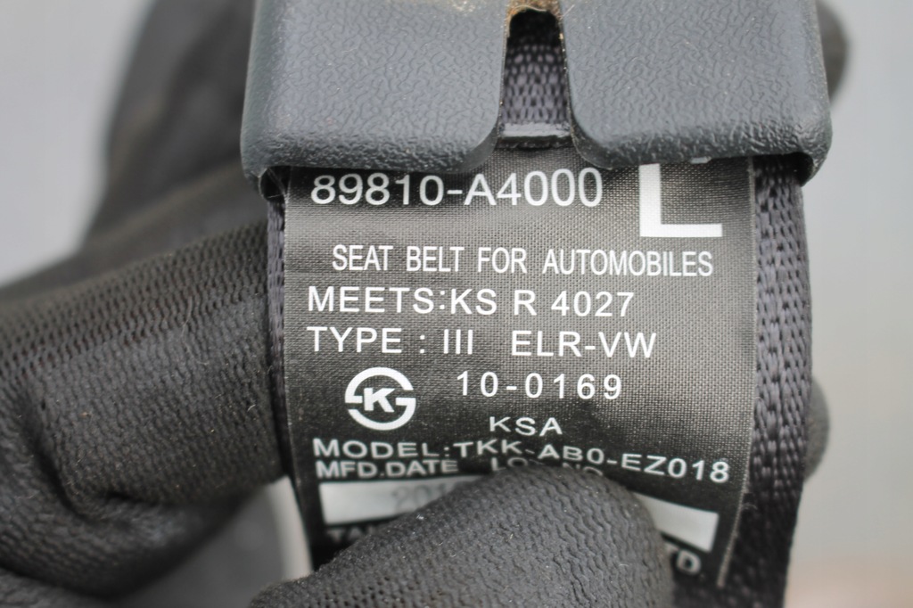 фото №4, Pas безопасности левый задняя задний 2 ряд kia carens iv 13-19