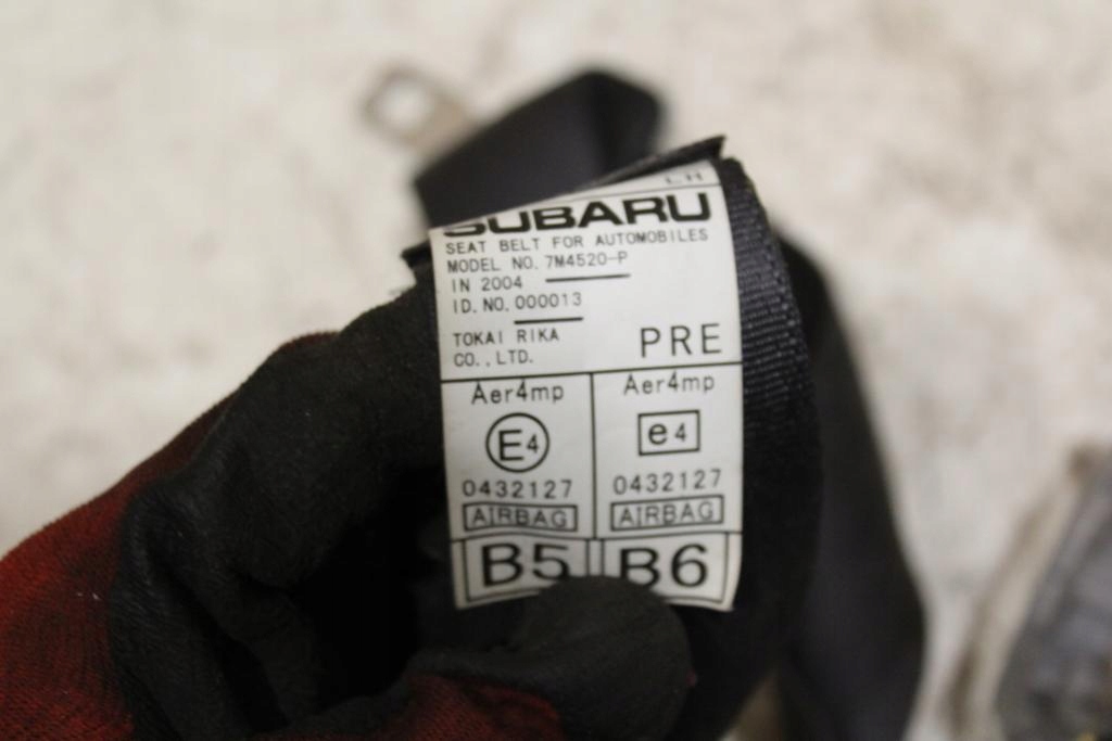 фото №8, Pas безпеки передній лівий subaru legacy iv 2005r