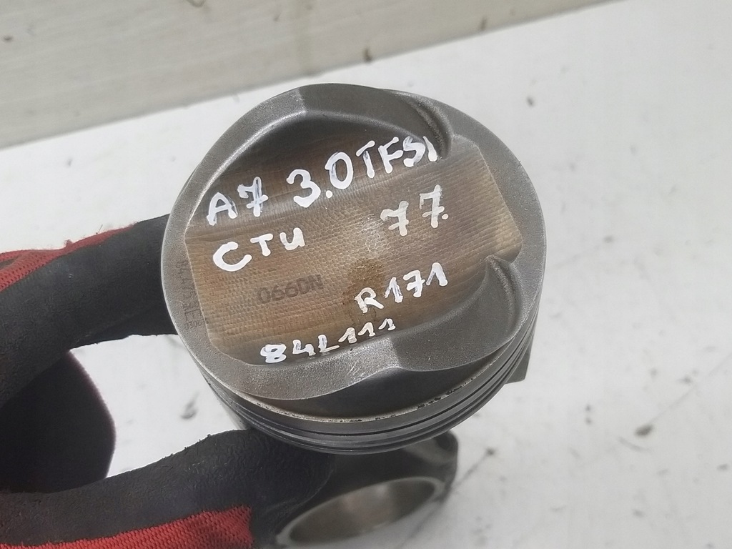 фото №10, Поршень шатун шатун r6eh 3.0 tfsi a7 4g s4 b8 q7 c7 s5 ctu cak cgx 066dn