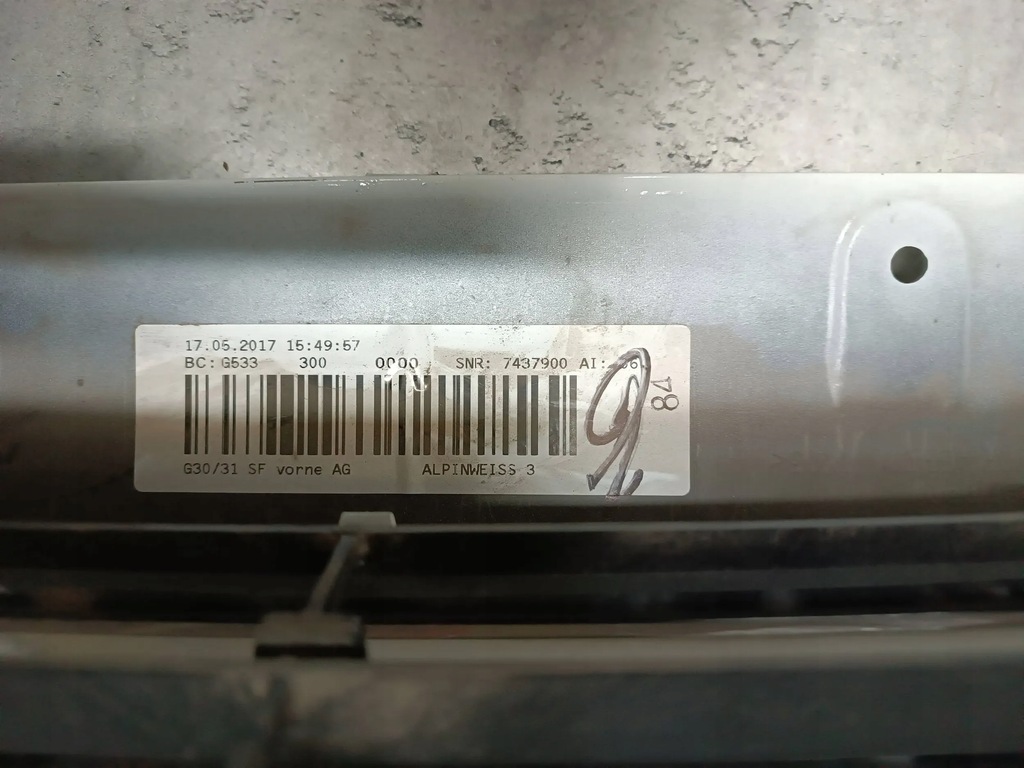 фото №6, Bmw 5 g30 g31 бампер перед kol.a300