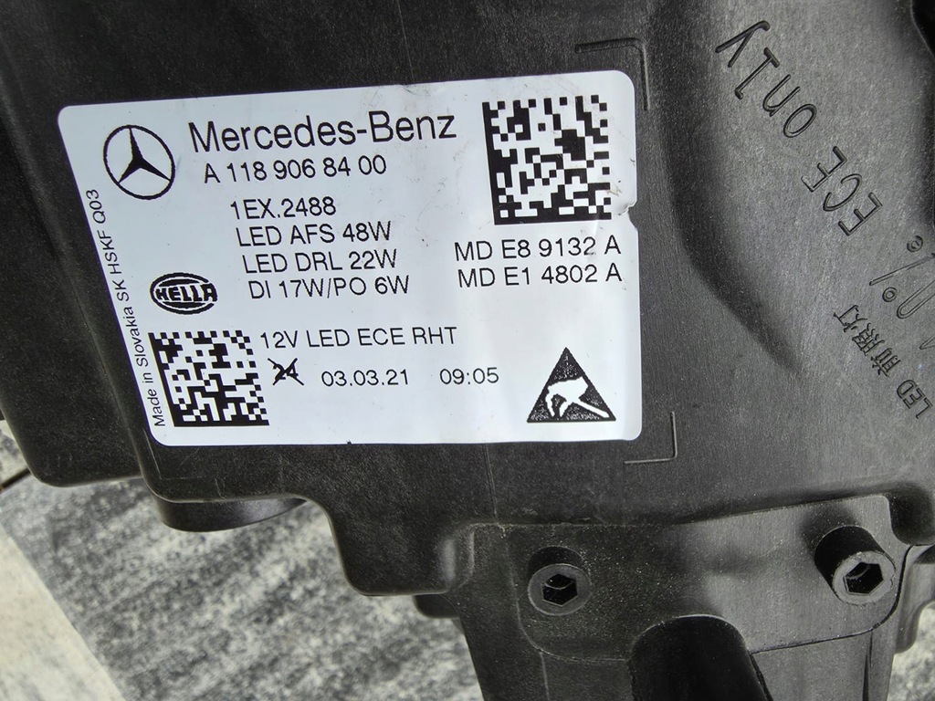 фото №16, Mercedes cla w118 118 лампы full led performance a1189068300 a1189068400