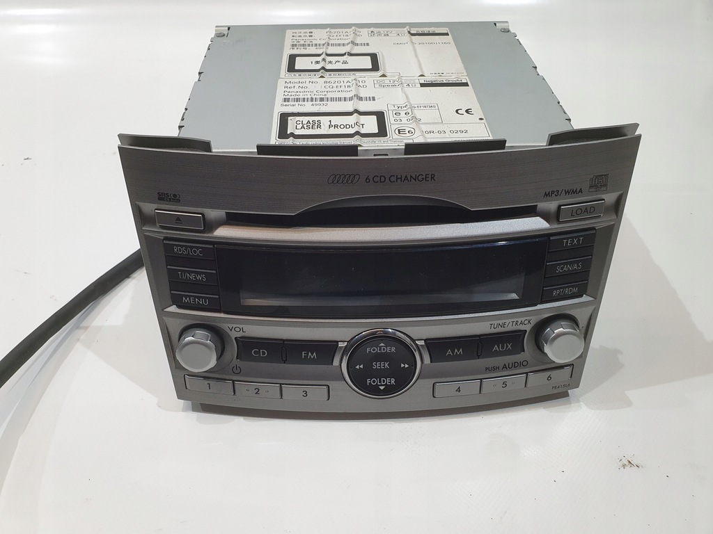 фото №2, Subaru legacy outback v радио оригинальный номер радиопроигрыватель