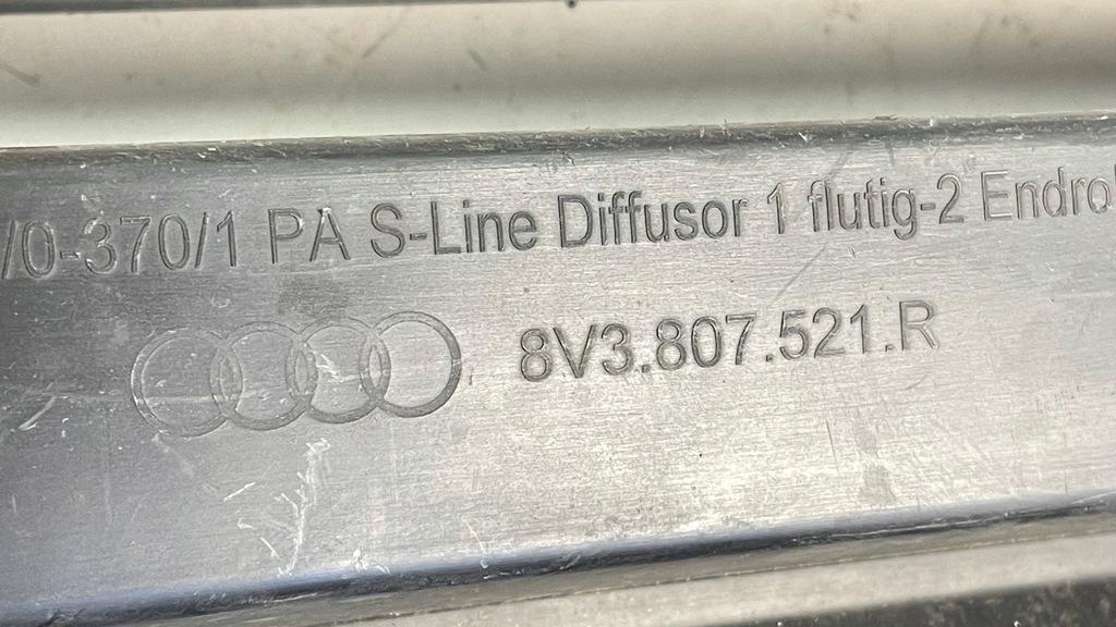 фото №7, Спойлер бампера задняя audi a3 8v s-line lift