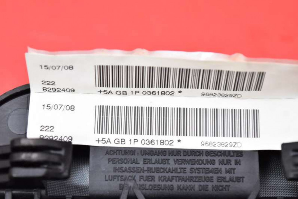 фото №8, Подушка безпеки подушка повітряна водія 96823829zd citroen c4 1 i lift 08-11