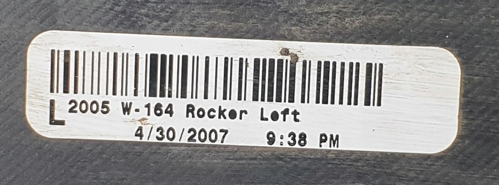 фото №6, Молдинг накладка порог левая mercedes ml w164 a1646900140