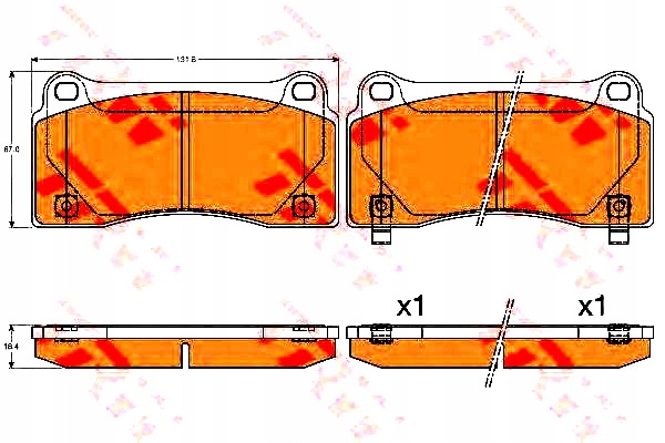 фото №5, Тормозные колодки ham. nissan t. gt-r 3,8 v6 07-