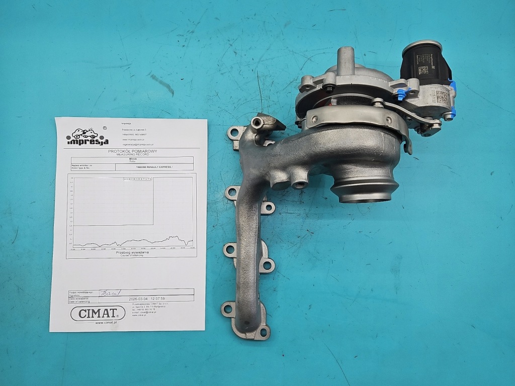 фото №1, Турбонагнітач відновлена renault express 144109500r 1.5 dci 95km