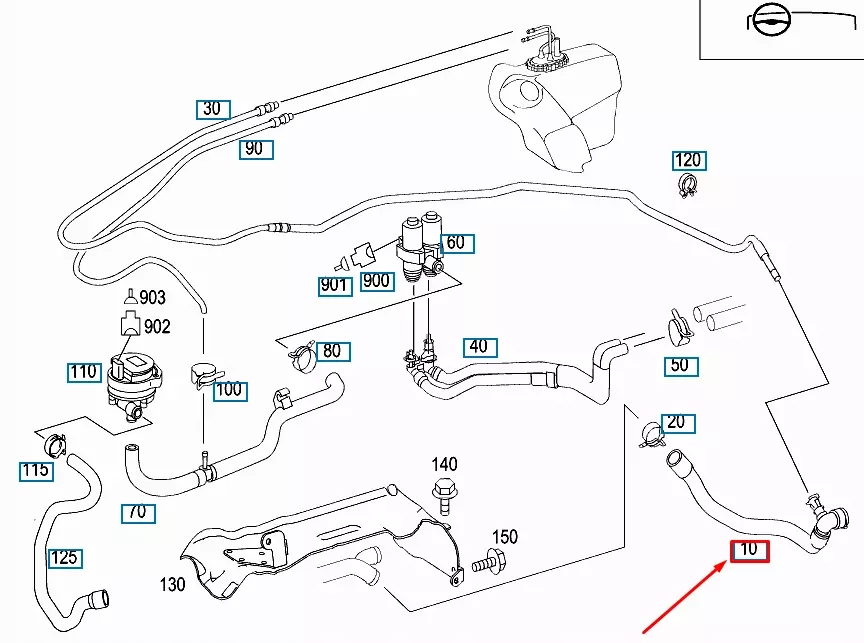фото №7, Патрубок двигуна do теплообмінника тепла mb slk r170 amg lhd a1718302196 oem